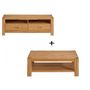 Voir la diapositive 4 : Meuble TV + table basse NATHAN chêne