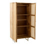 Voir la diapositive 3 : Paris Prix Armoire en Bois 2 Portes  Weaving  175cm Naturel