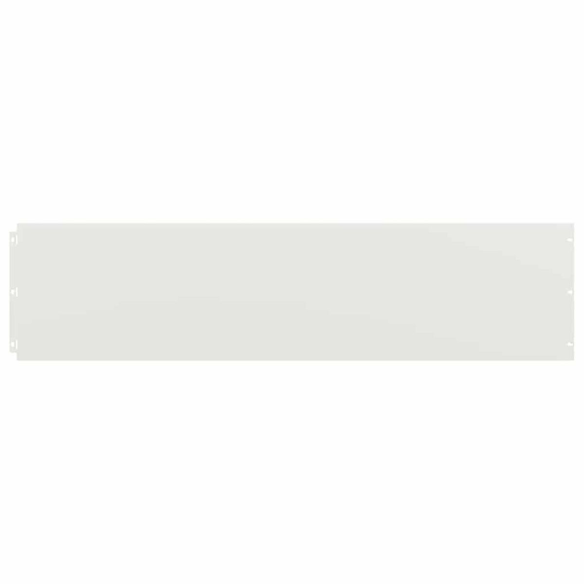 VIDAXL Bordures de pelouse 10 pcs blanc 25x103 cm acier lamine a froid