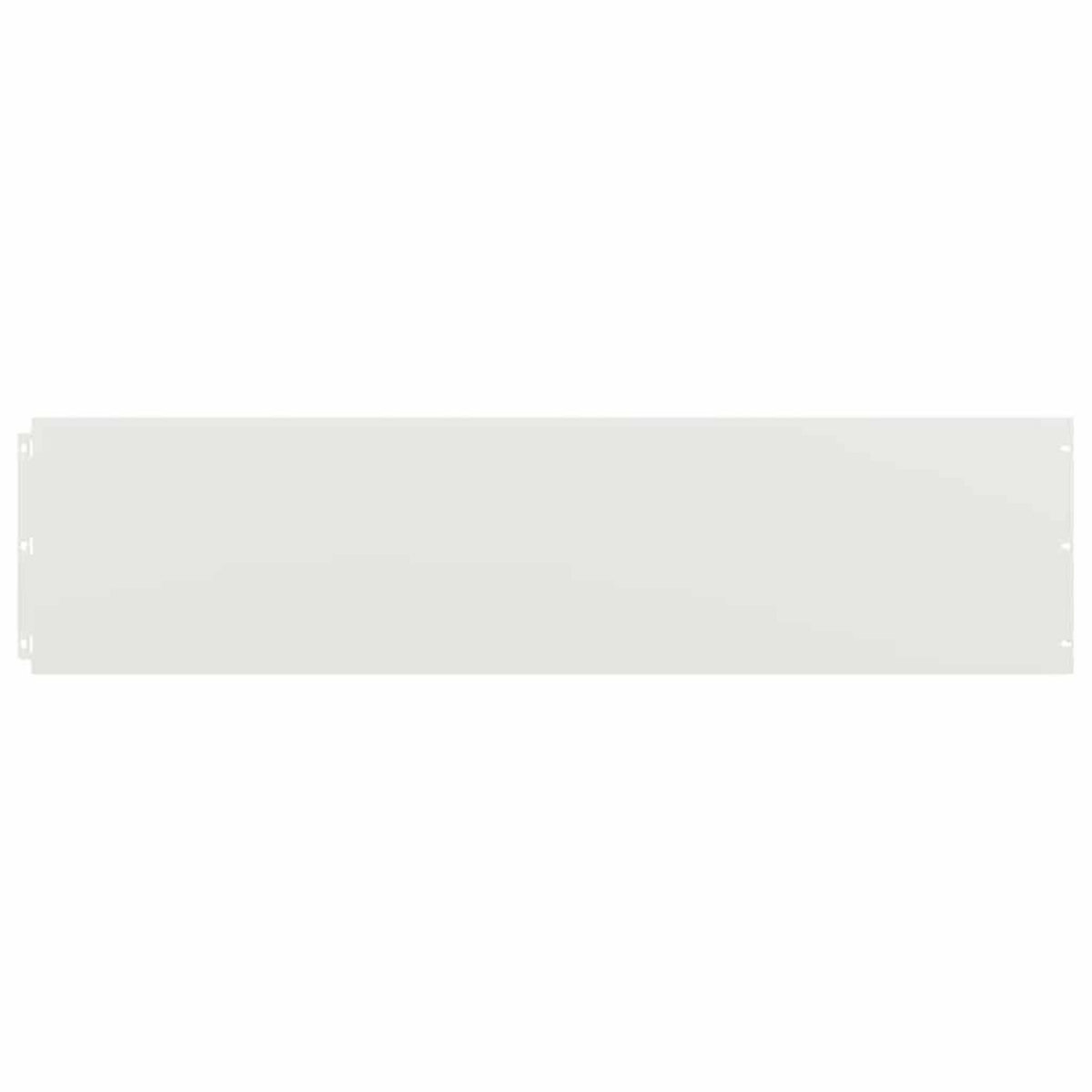 VIDAXL Bordures de pelouse 10 pcs blanc 25x103 cm acier lamine a froid