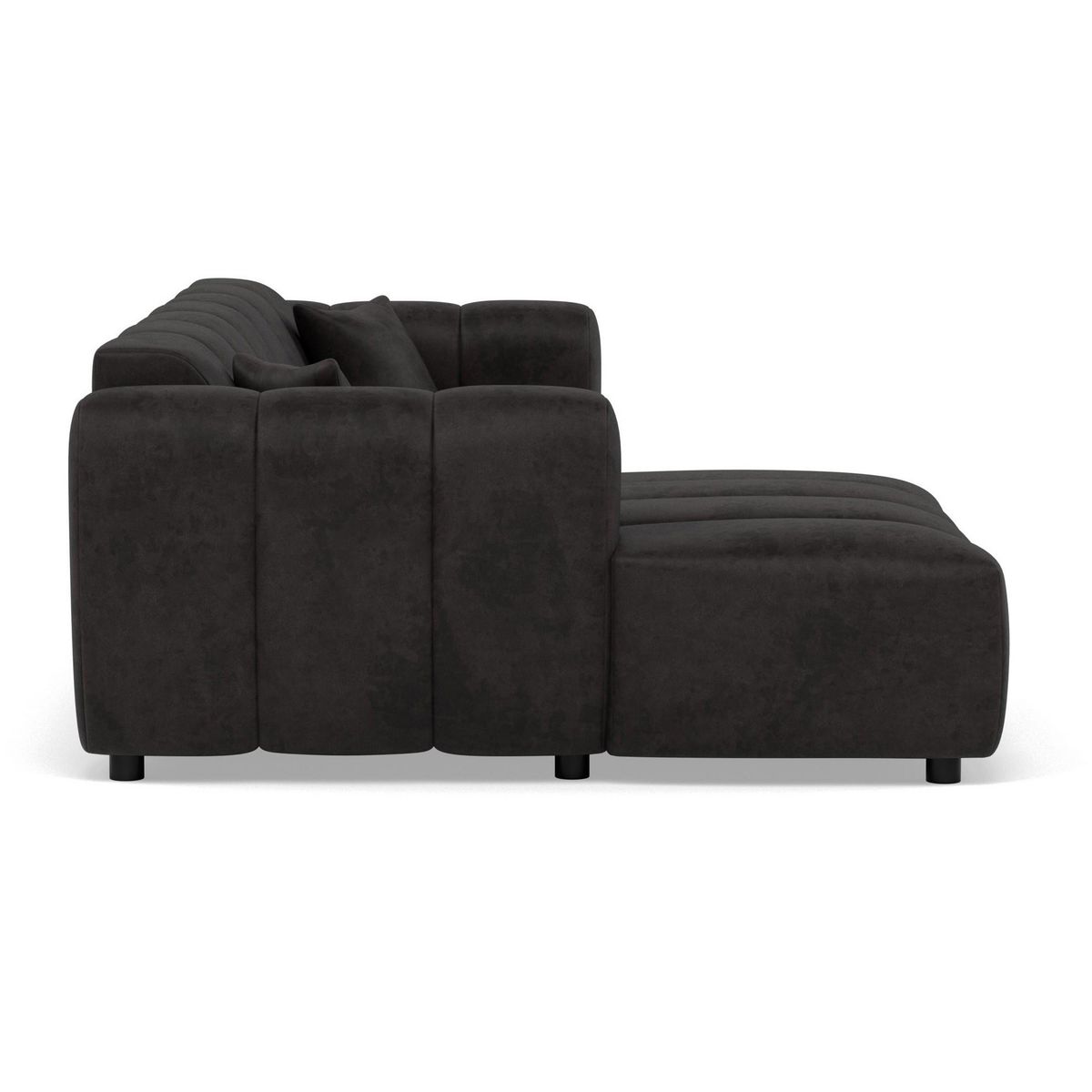 LISA DESIGN Curtis - canapé d'angle gauche 4 places en simili