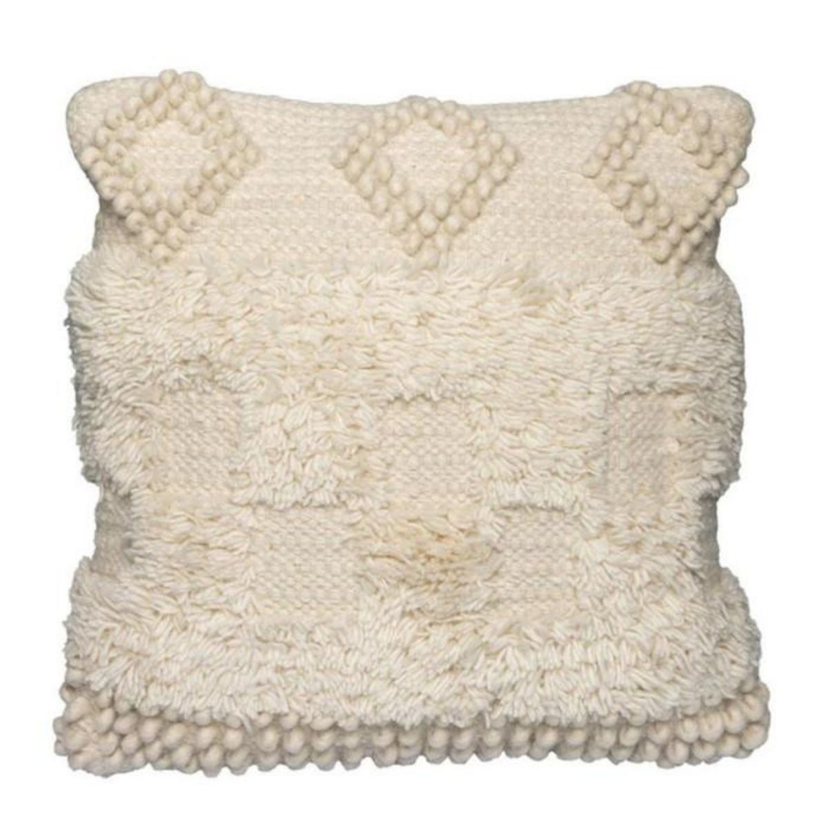 Paris Prix Coussin Tissé à la Main  Bohist  45x45cm Naturel
