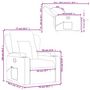 Voir la diapositive 6 : VIDAXL Fauteuil inclinable Gris clair Tissu