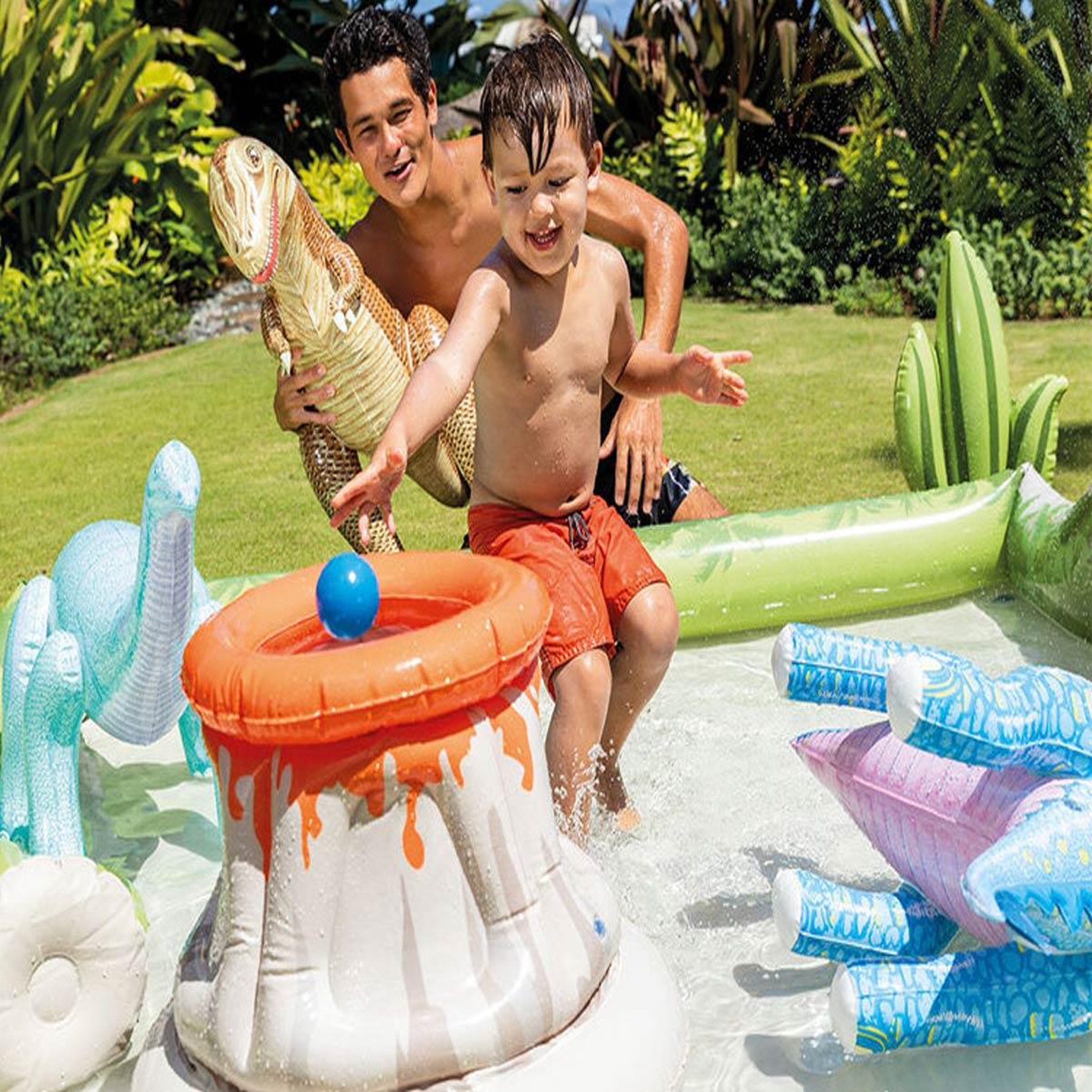 Voir la diapositive 4 : INTEX Aire de jeux gonflable Dino Aventure - Intex