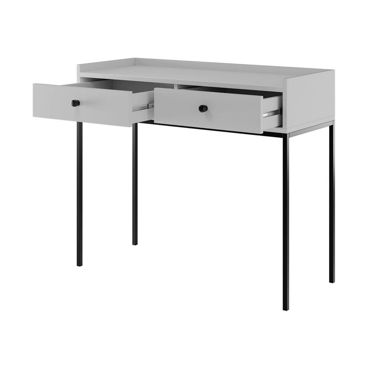 BEST MOBILIER Filipo - console - gris - 100 cm