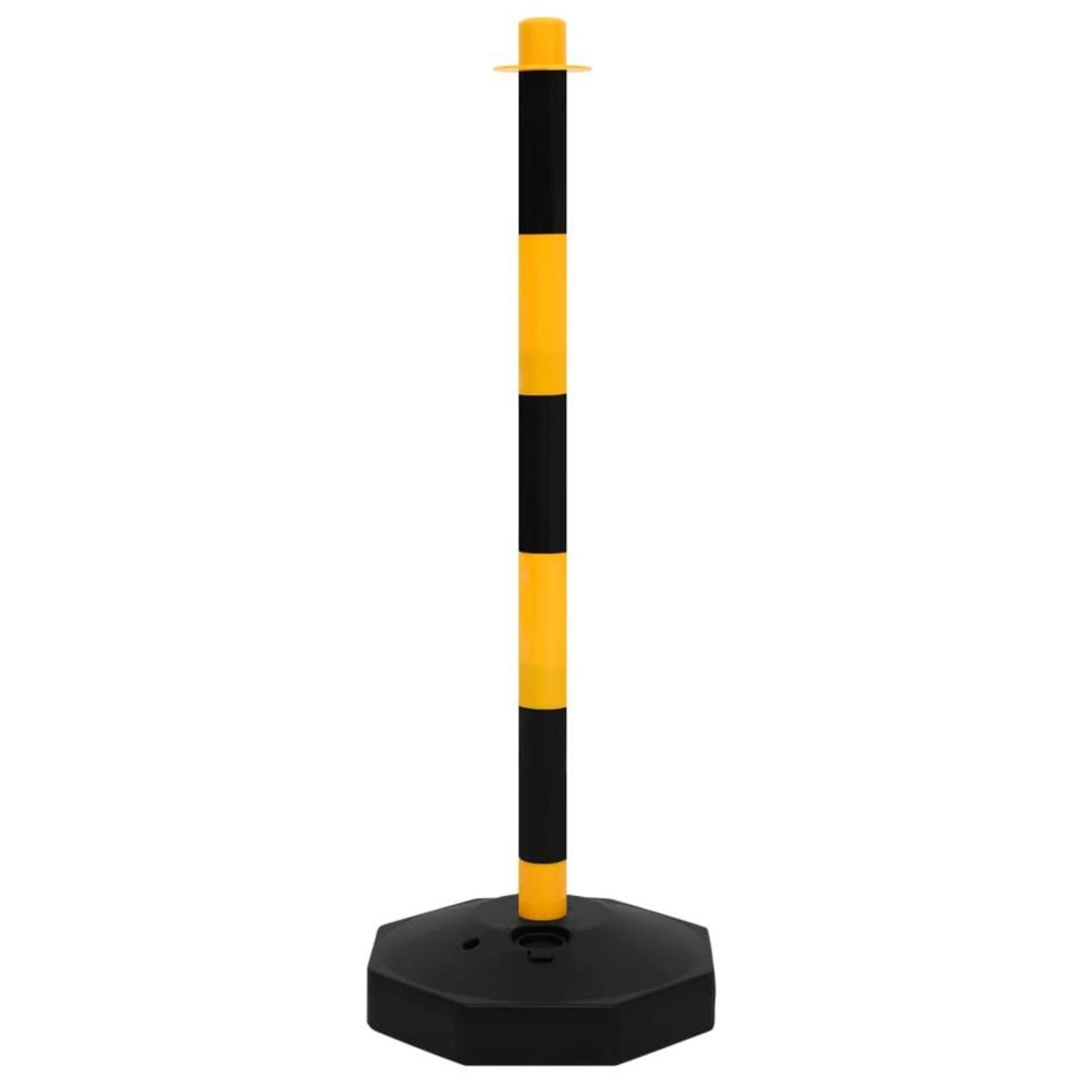 VIDAXL Ensemble de poteaux a chaîne avec chaîne en plastique 10 m