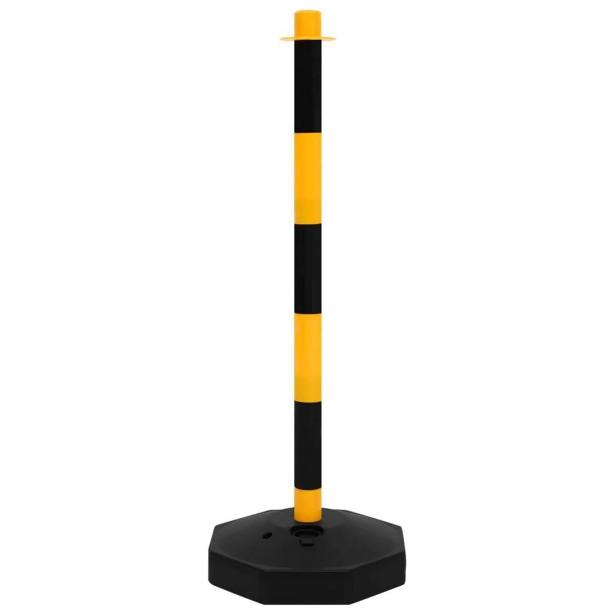 VIDAXL Ensemble de poteaux a chaîne avec chaîne en plastique 10 m