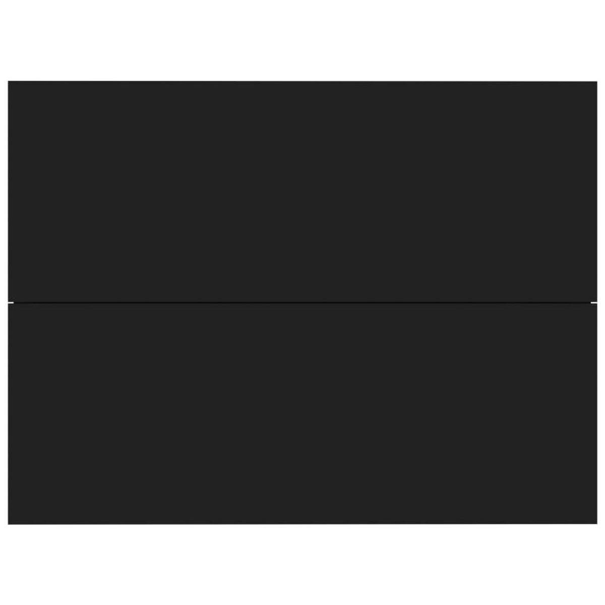 VIDAXL Table de chevet Noir 40x30x30 cm Bois d'ingenierie