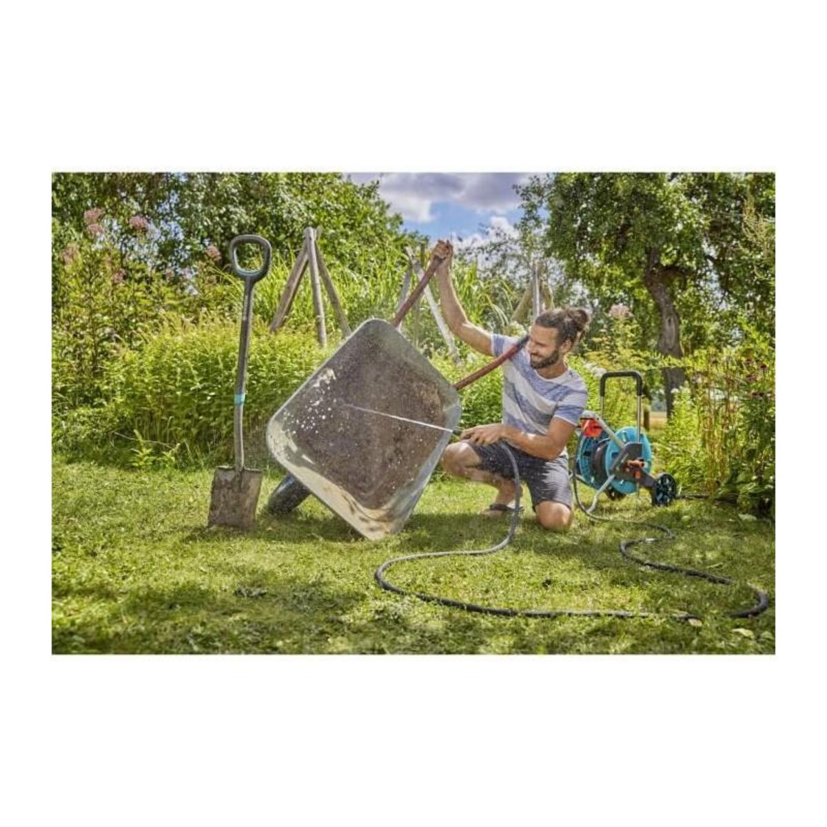 Gardena Kit tuyau Liano™Life 30m, Ø 13mm + pièces GARDENA System - léger et résistant