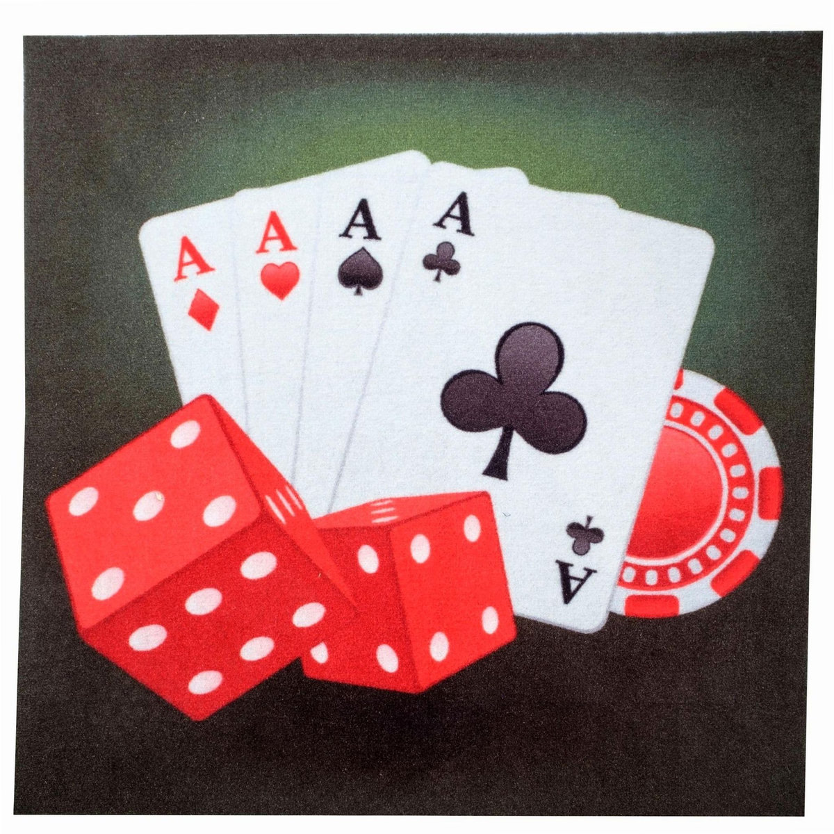 HDI Tapis de carte de luxe 60x60 cm