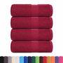 Voir la diapositive 2 : VIDAXL Serviettes de visage 4 pcs bordeaux 30x30cm 360 g m² 100% coton