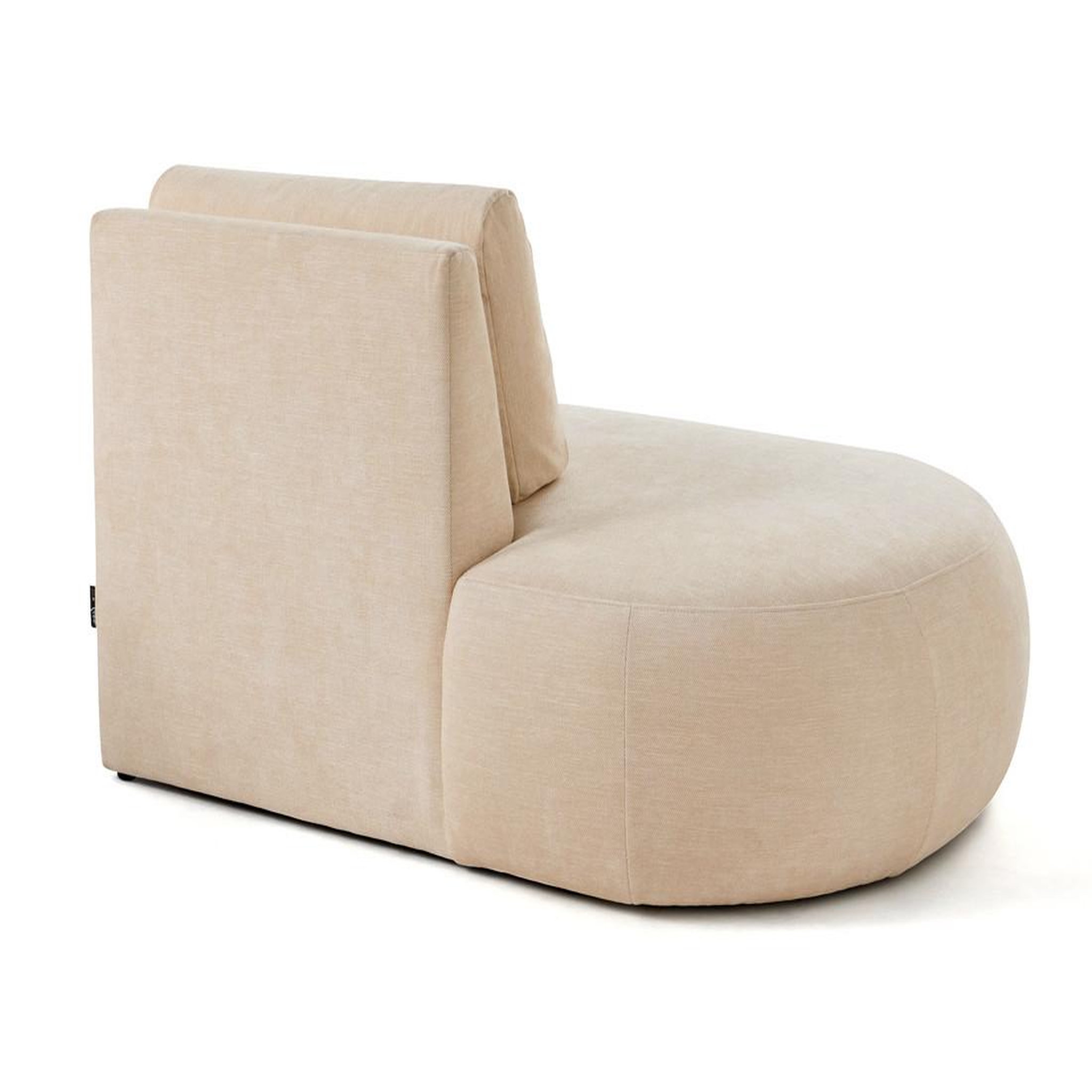 Voir la diapositive 5 : LISA DESIGN Santorini - module d'assise gauche - en tissu texturé
