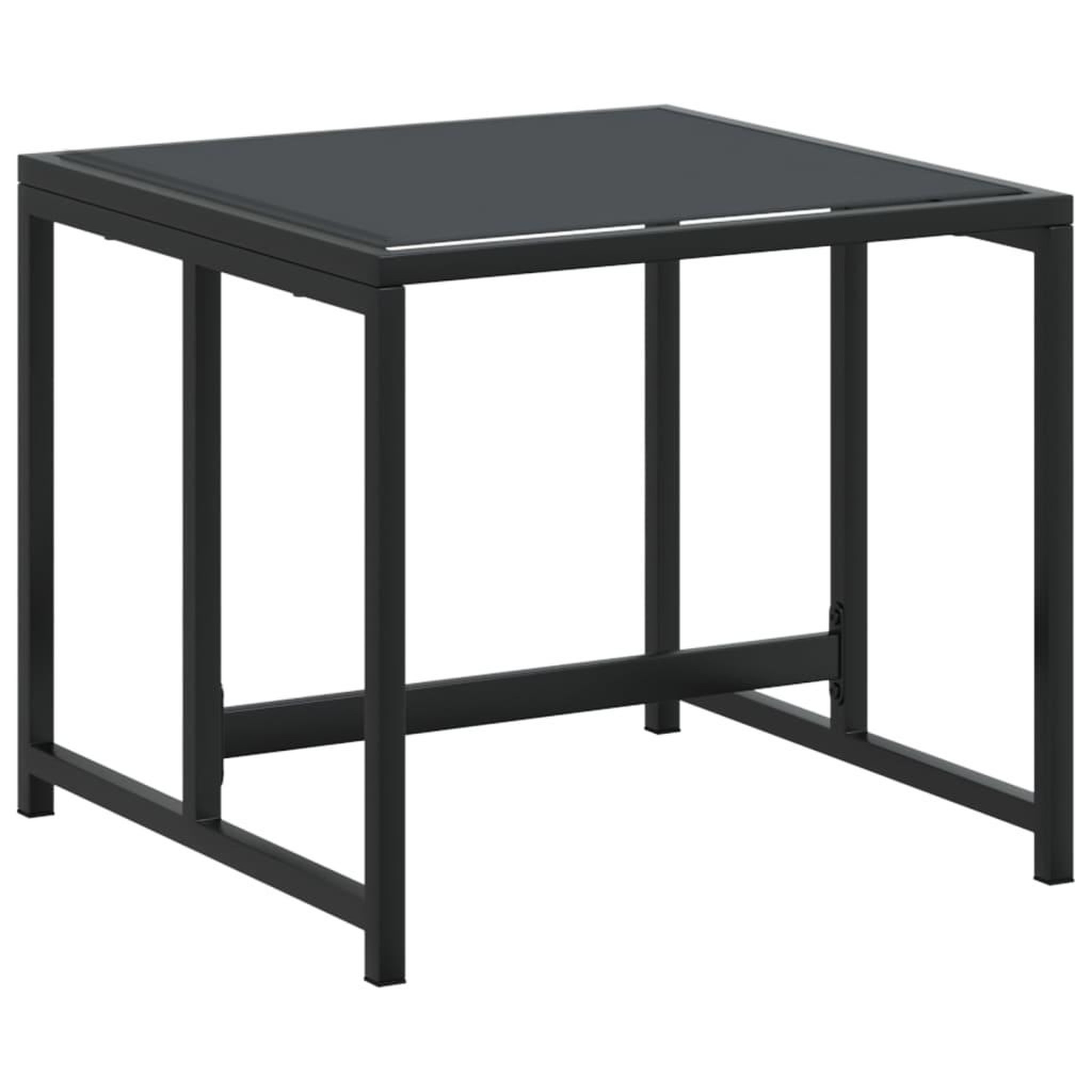 Voir la diapositive 5 : VIDAXL Ensemble a manger de jardin 15 pcs noir textilene