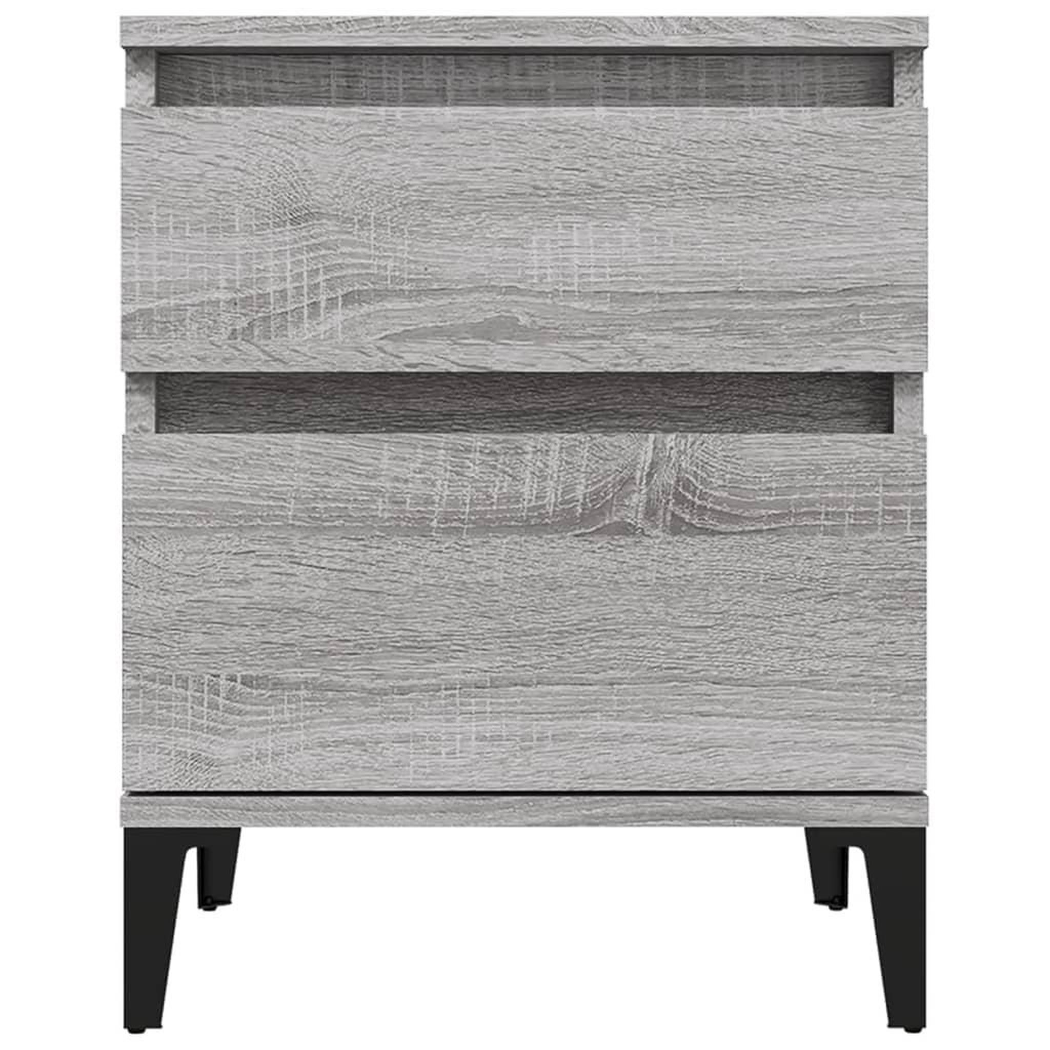 Voir la diapositive 5 : VIDAXL Tables de chevet 2 pcs Sonoma gris 40x35x50 cm