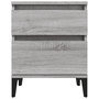 Voir la diapositive 5 : VIDAXL Tables de chevet 2 pcs Sonoma gris 40x35x50 cm