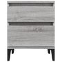Voir la diapositive 5 : VIDAXL Tables de chevet 2 pcs Sonoma gris 40x35x50 cm