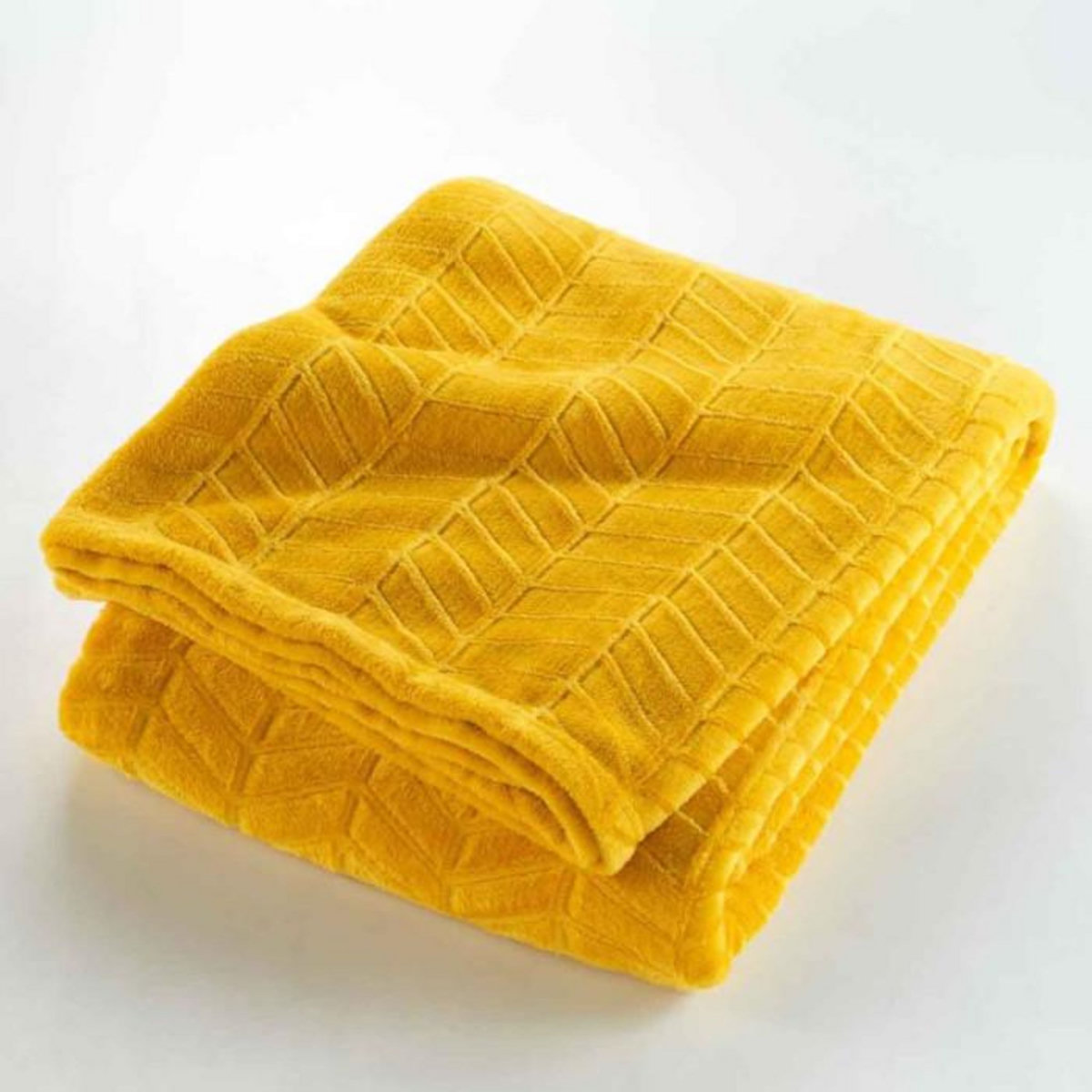 Paris Prix Plaid Flanelle Uni  Arya  180x220cm Jaune
