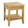 Voir la diapositive 1 : Paris Prix Table d'Appoint en Bois 2 Niveaux  Mani  52cm Chêne
