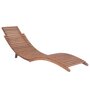 Voir la diapositive 2 : VIDAXL Chaise longue pliable Bois de teck solide