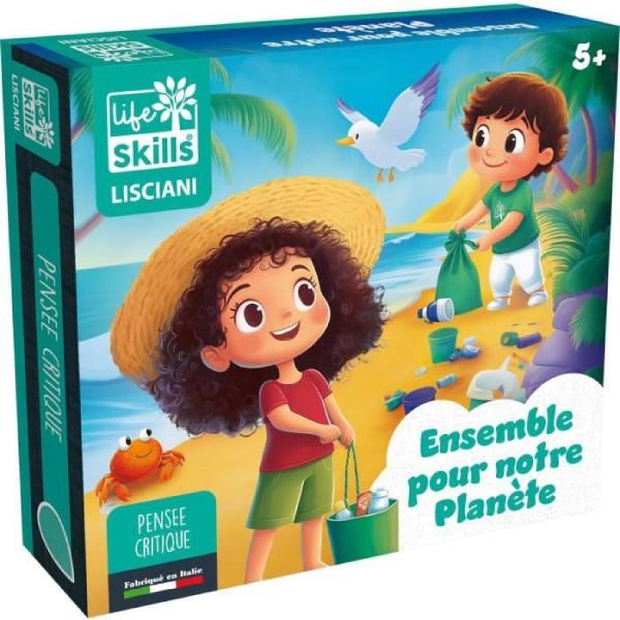 LISCIANI GIOCHI Ensemble pour la planete - Jeu de Plateau - LIFE SKILLS - Plateau illustré