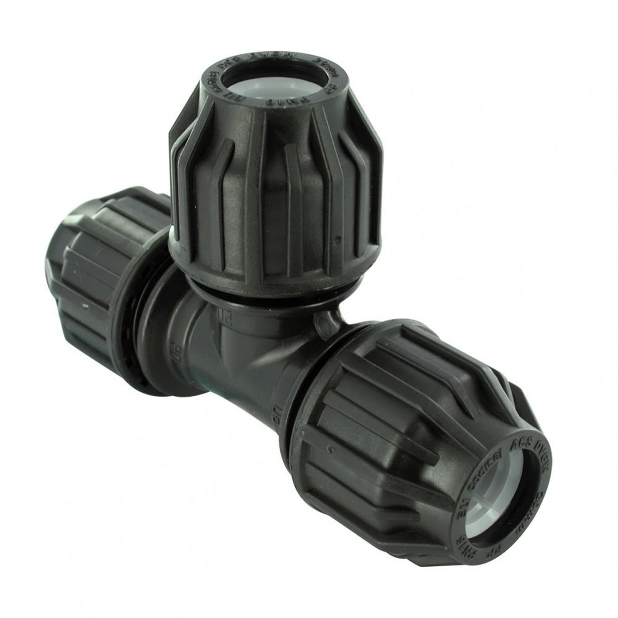 CENTRALE BRICO Raccord Té à compression plastique D.25 pour tube en polyéthylène