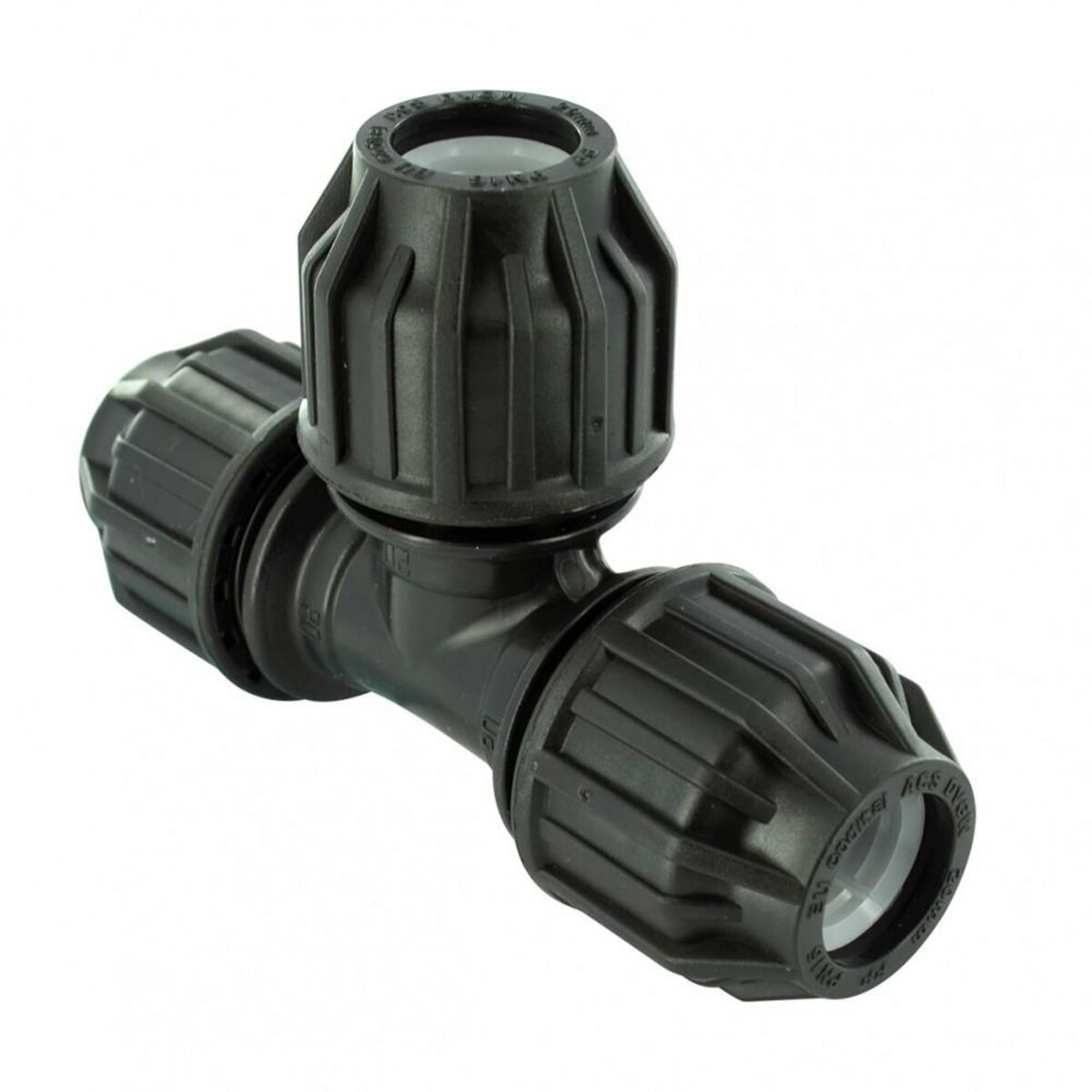 CENTRALE BRICO Raccord Té à compression plastique D.25 pour tube en polyéthylène