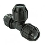 CENTRALE BRICO Raccord Té à compression plastique D.25 pour tube en polyéthylène