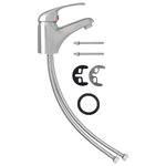 VIDAXL Mitigeur de lavabo Argente 13x10 cm