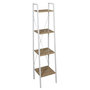 Voir la diapositive 1 : The Home Deco Factory Etagère à 4 planches en bois et métal - L. 34 x H. 148 cm. - Blanc