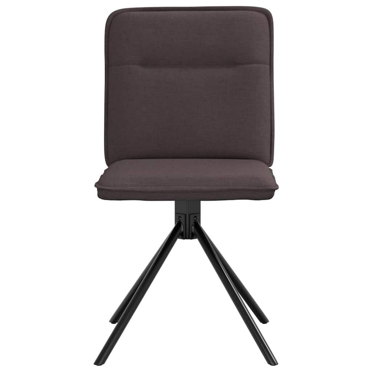 VIDAXL Chaises a manger lot de 6 marron fonce tissu
