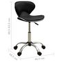 Voir la diapositive 6 : VIDAXL Chaise de bureau Noir Similicuir