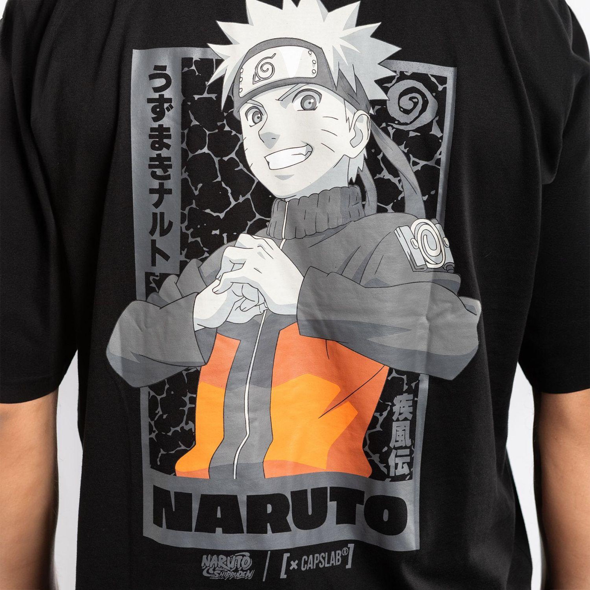 Voir la diapositive 2 : CAPSLAB T-shirt homme relax fit avec print naruto shippuden naruto
