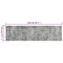 Voir la diapositive 6 : VIDAXL Tapis de cuisine lavable impression beton 45x150 cm velours
