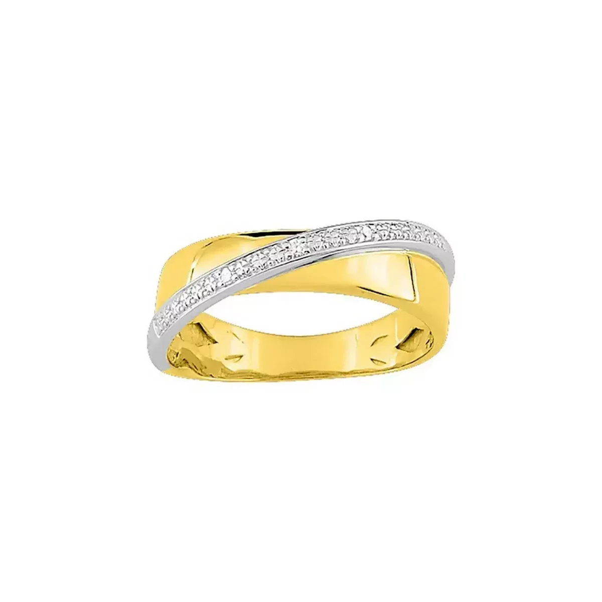 Tousmesbijoux Bague femme Diamant Or 18 Carats pas cher