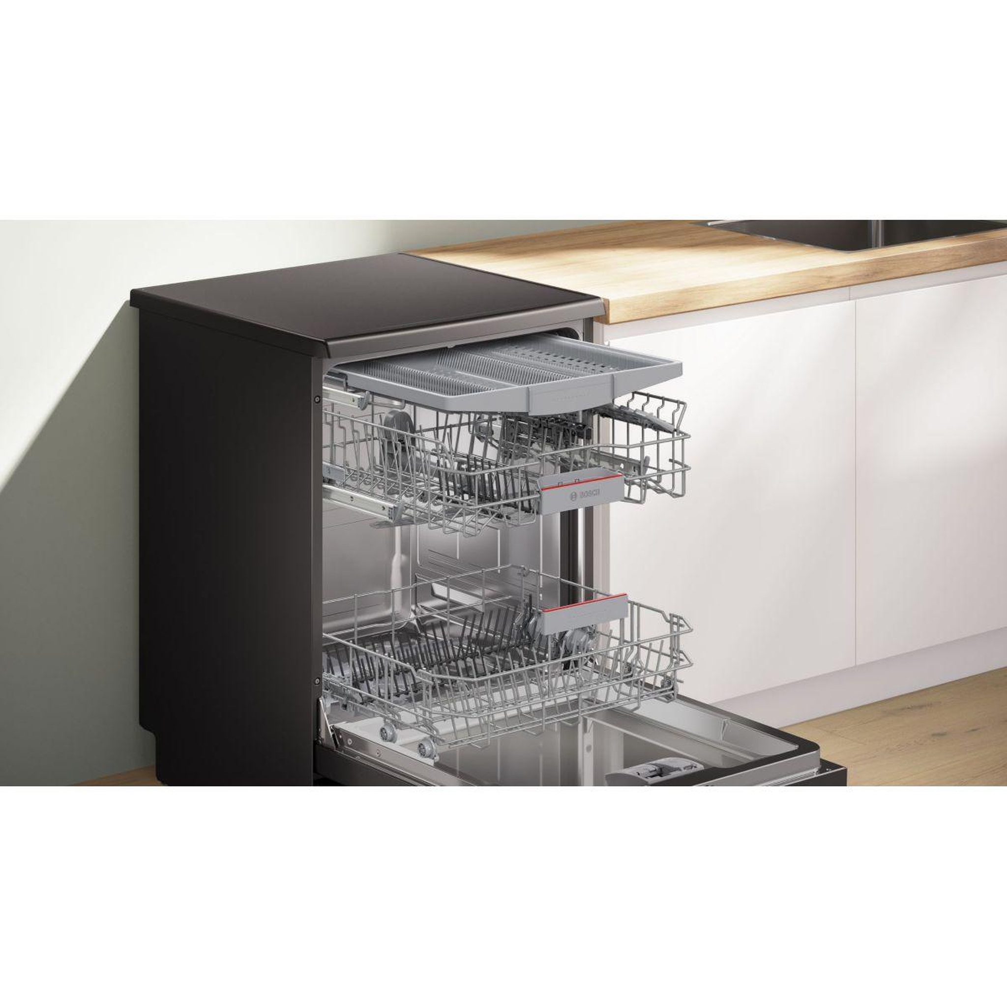 Voir la diapositive 3 : BOSCH Lave vaisselle 60 cm SMS4EMC25E Serenity Série 4 Silence Plus