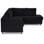 Voir la diapositive 5 : LISA DESIGN Jake - canapé déhoussable d'angle droit 5 places en velours côtelé