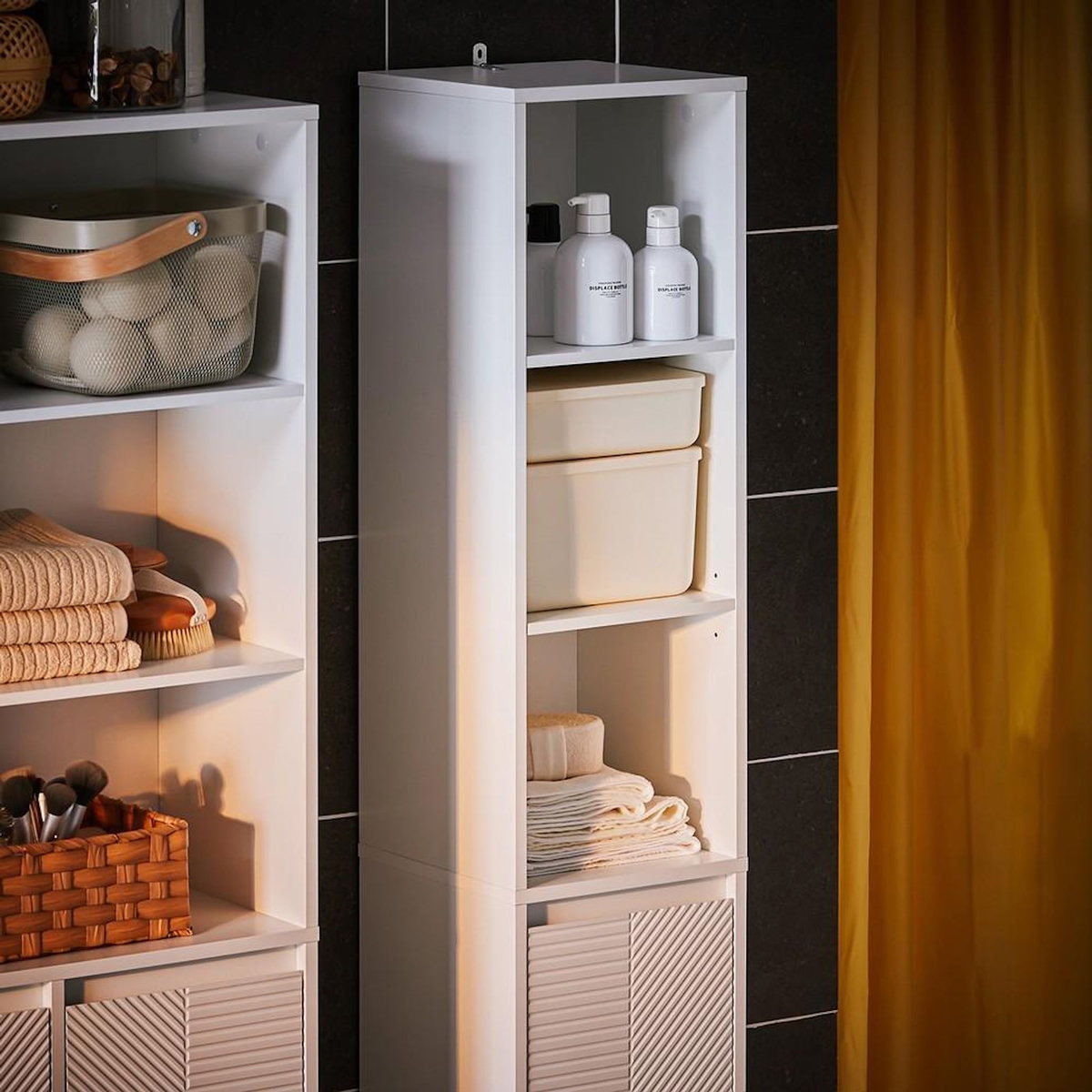 SOBUY SoBuy - Colonne De Salle De Bain à une porte - Blanc - 30x30x170cm - Minimaliste - BZR158-W