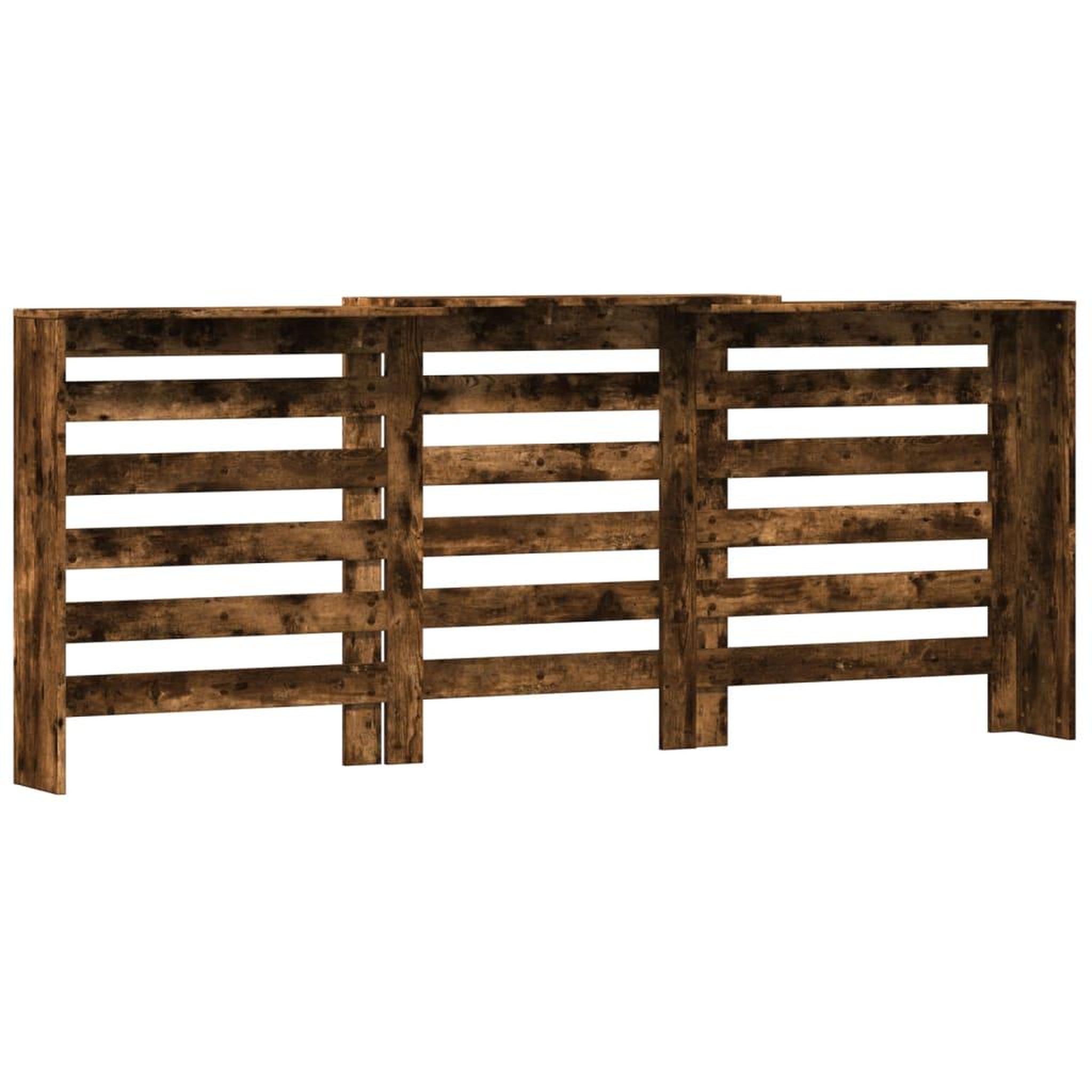 Voir la diapositive 5 : VIDAXL Cache-radiateur chene fume 205x21,5x83,5 cm bois d'ingenierie