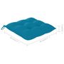 Voir la diapositive 6 : VIDAXL Chaises de jardin avec coussins bleu clair lot de 4 Teck massif