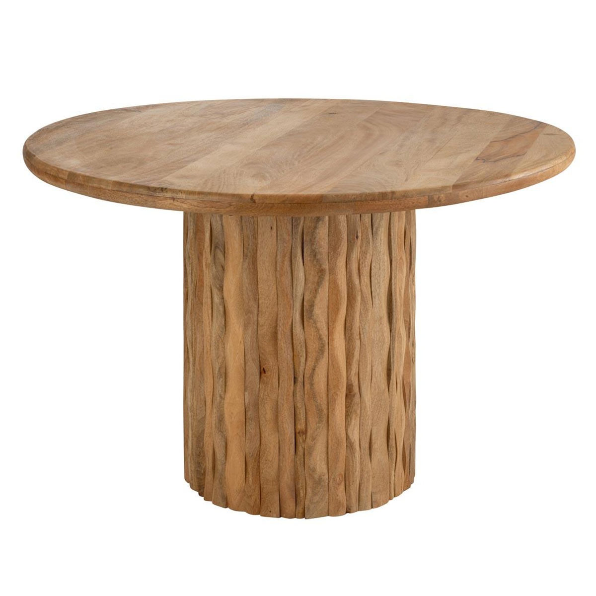 Paris Prix Table à Manger en Bois  Curve  122cm Naturel