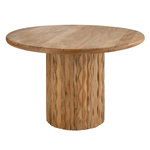 Paris Prix Table à Manger en Bois  Curve  122cm Naturel