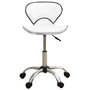 Voir la diapositive 2 : VIDAXL Chaise de bureau Blanc Similicuir