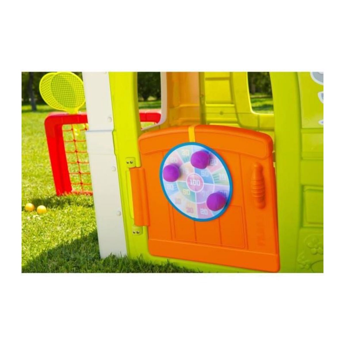 FEBER FEBER - Maison de jeu avec 6 activités sportives inclues et accessoires