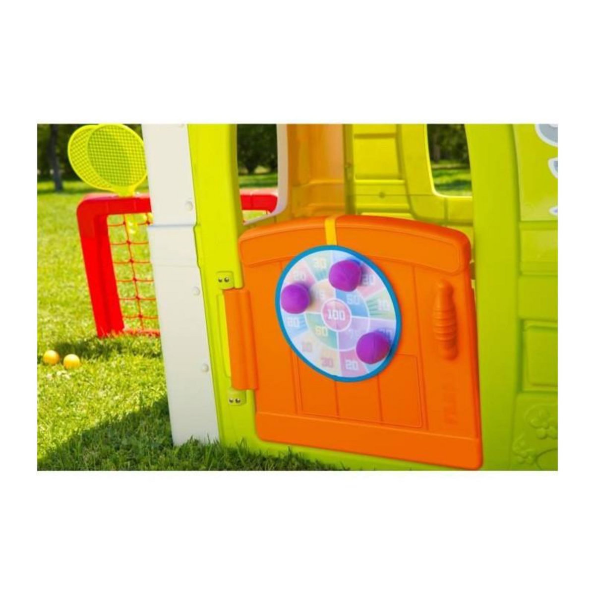 FEBER FEBER - Maison de jeu avec 6 activités sportives inclues et accessoires