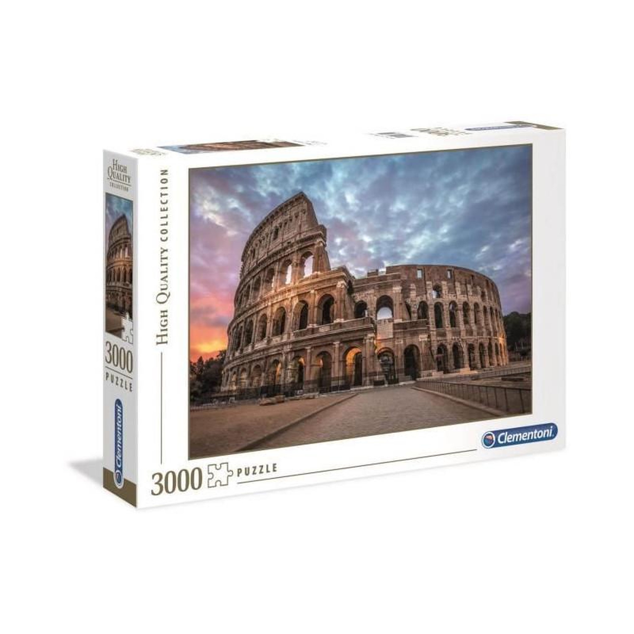 Voir la diapositive 3 : CLEMENTONI Puzzle adulte 3000 pièces paysage Colisée Rome sunrise – Clementoni