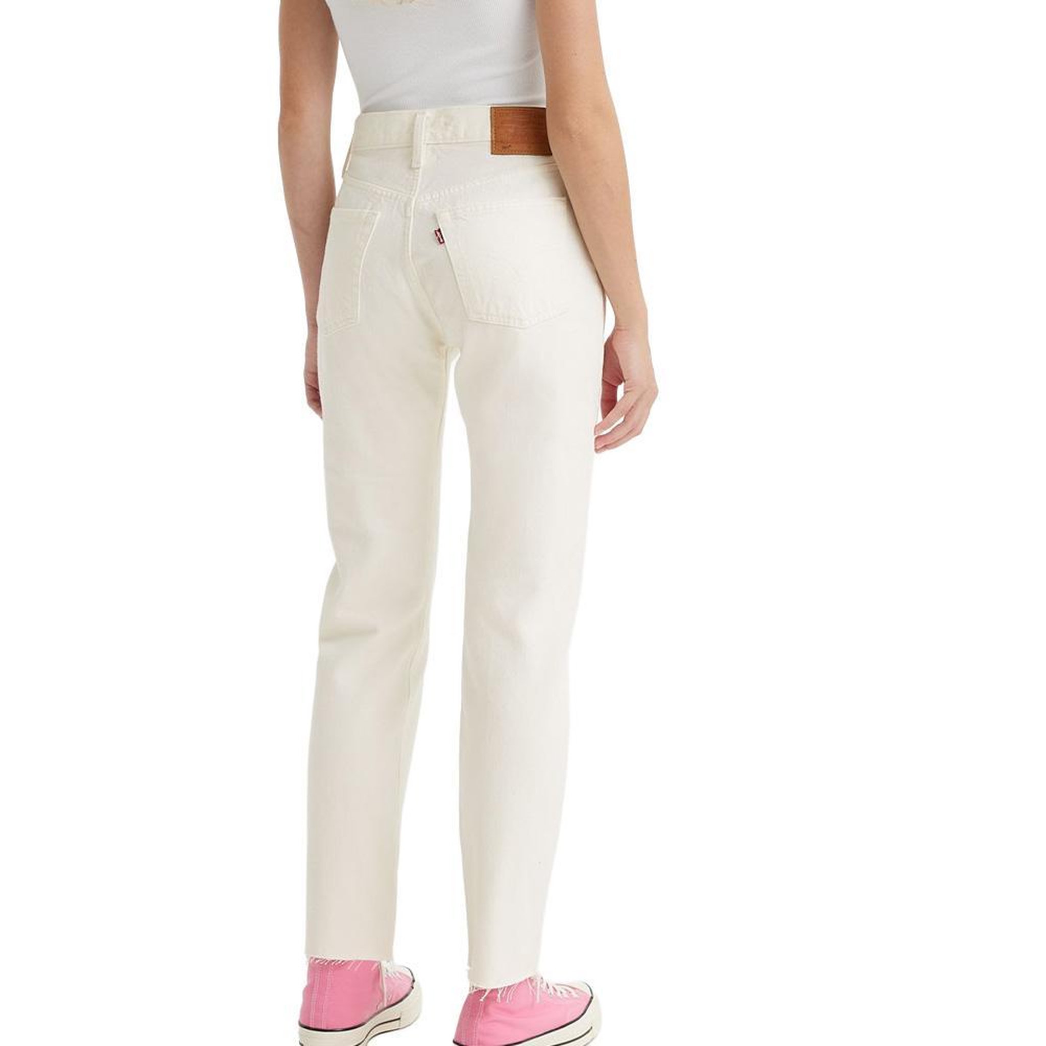 Voir la diapositive 2 : Levi's Jean 501 Blanc Femme  Levi's Original