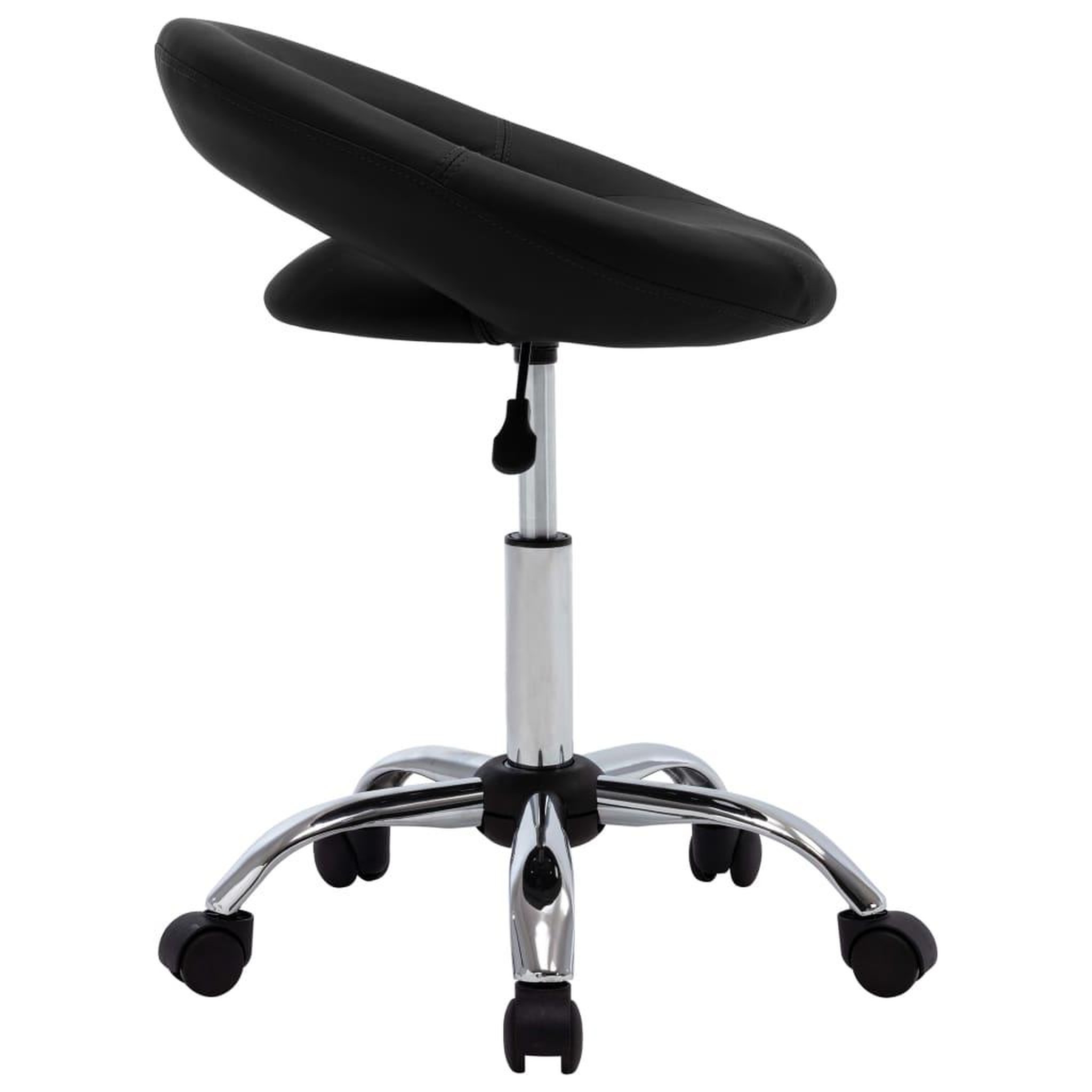 Voir la diapositive 3 : VIDAXL Chaise de travail roulante Noir Similicuir