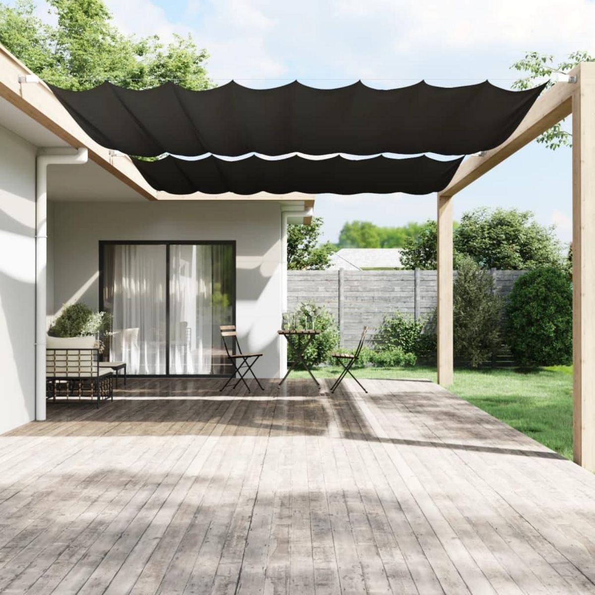 VIDAXL Auvent vertical Anthracite 300x420 cm Tissu oxford