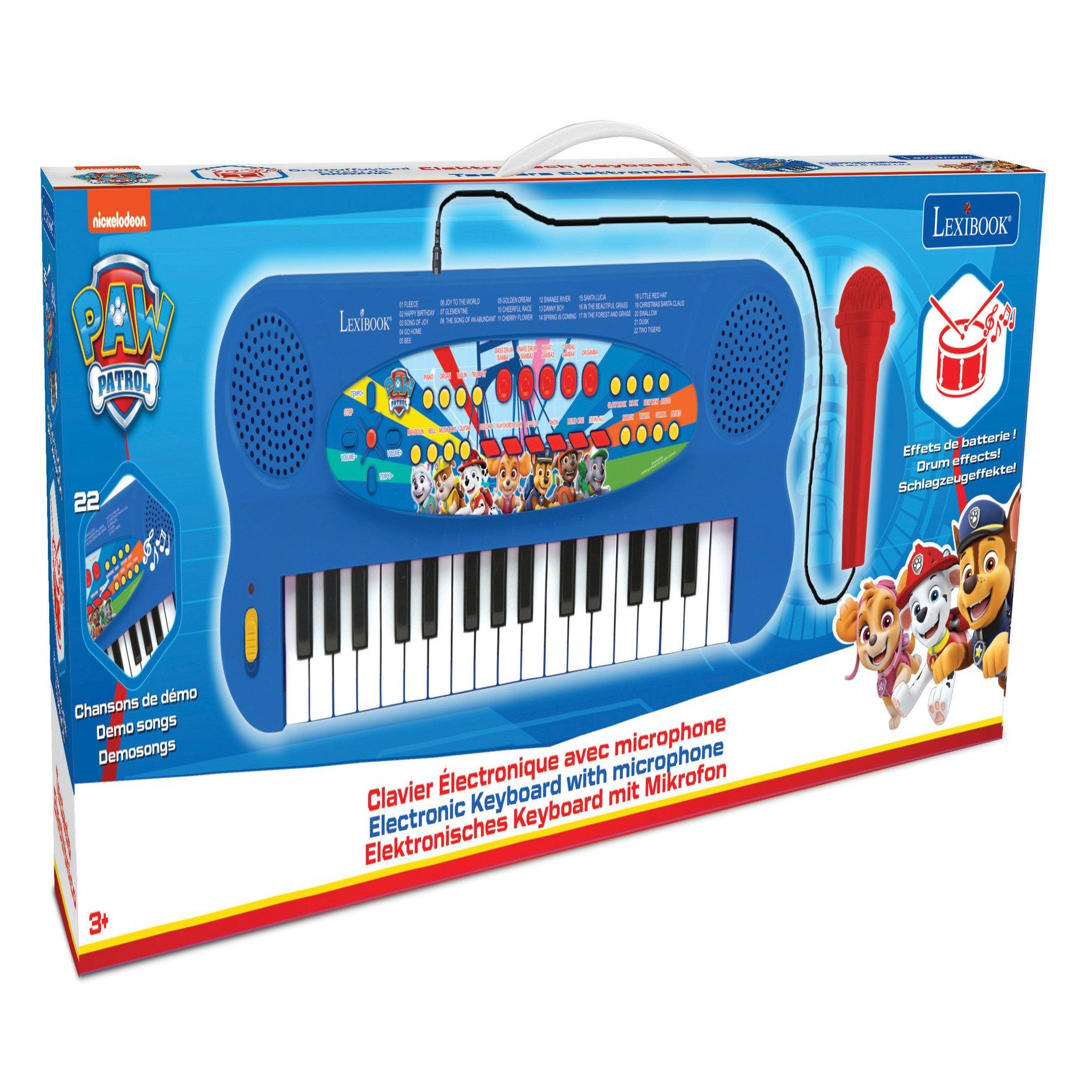 Voir la diapositive 4 : Lexibook Clavier Électronique Musical avec Micro Pat Patrouille