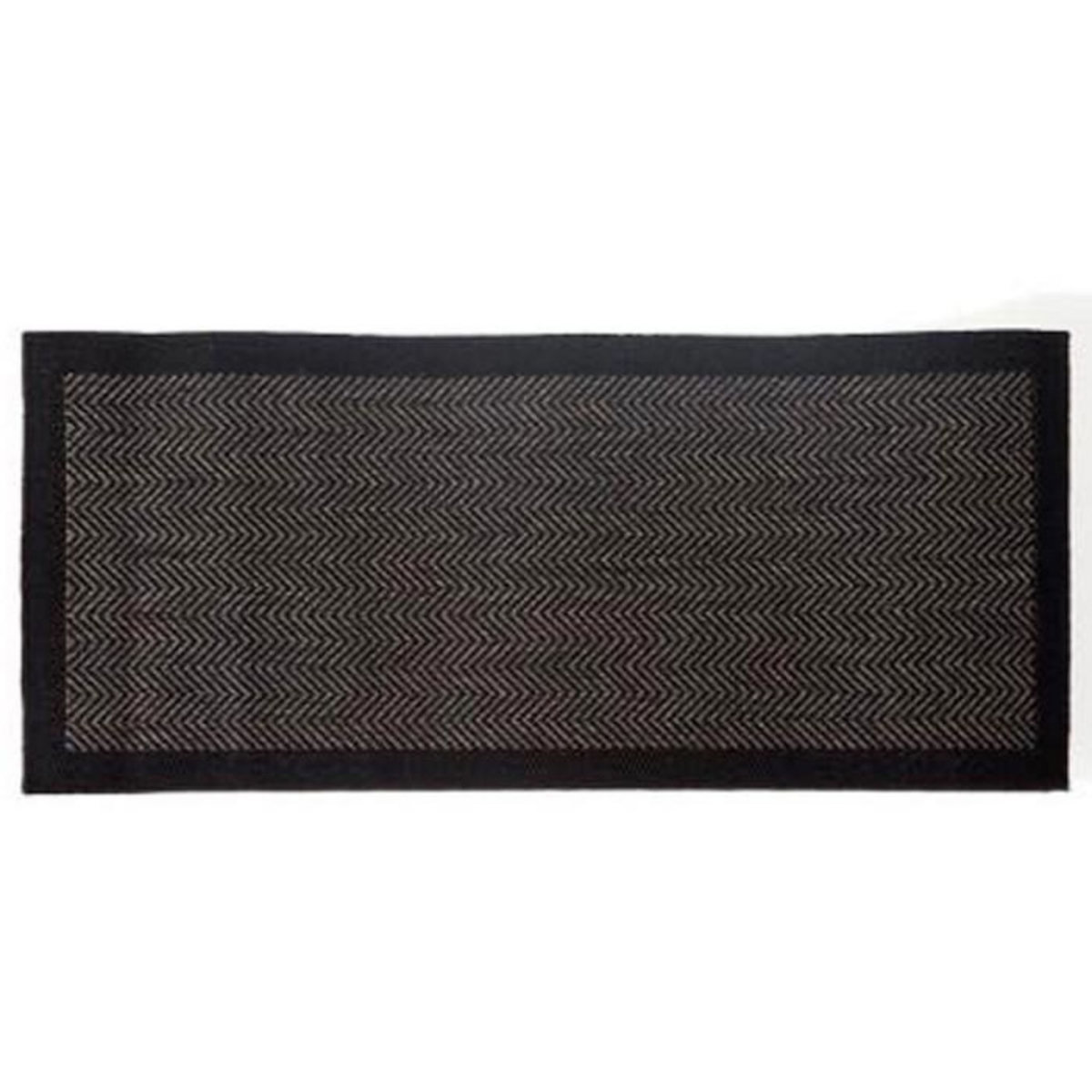 Paris Prix Tapis de Couloir  Chevron  50x120cm Noir